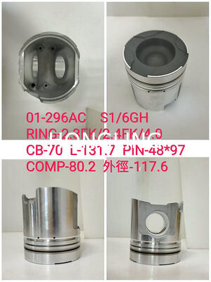 Hino W04DT piston 13216-3201 MITSUBISHI S6N PISTON 37117-73200 KOMATSU 6M117A