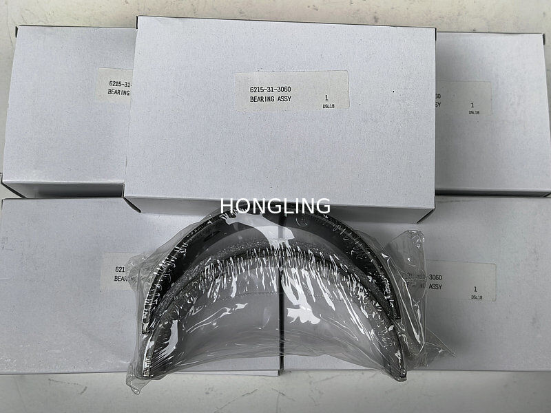Komatsu 12V140 main bearing 6215-21-8001 6215-29-8011, connecting rod bearing 6215-31-3060, thrust plate 6215-21-8210